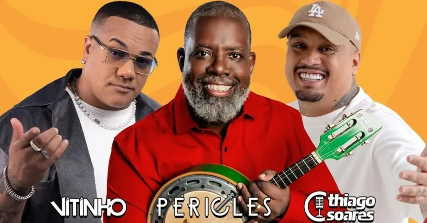 Vai dar Samba em BH reúne Péricles, Vitinho e Thiago Soares com ingressos à venda